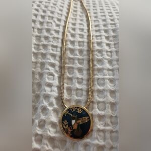 Necklace Vintage MOSAIC humingbird